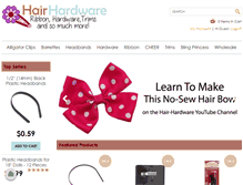 Tablet Screenshot of hair-hardware.com